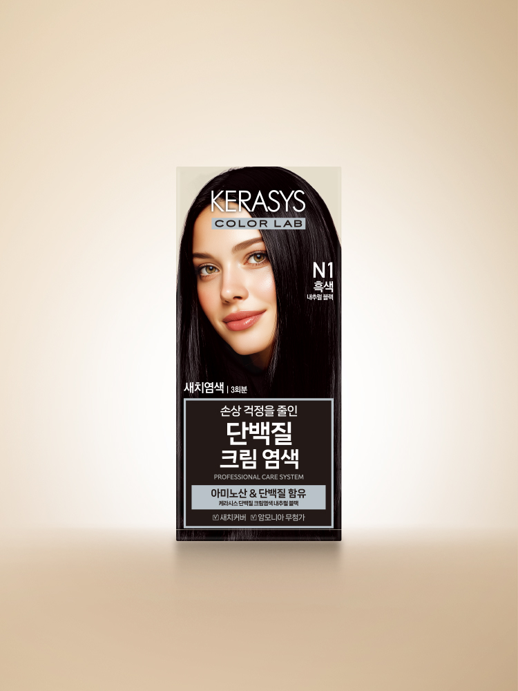 케라시스 단백질 크림 염색(내추럴블랙)