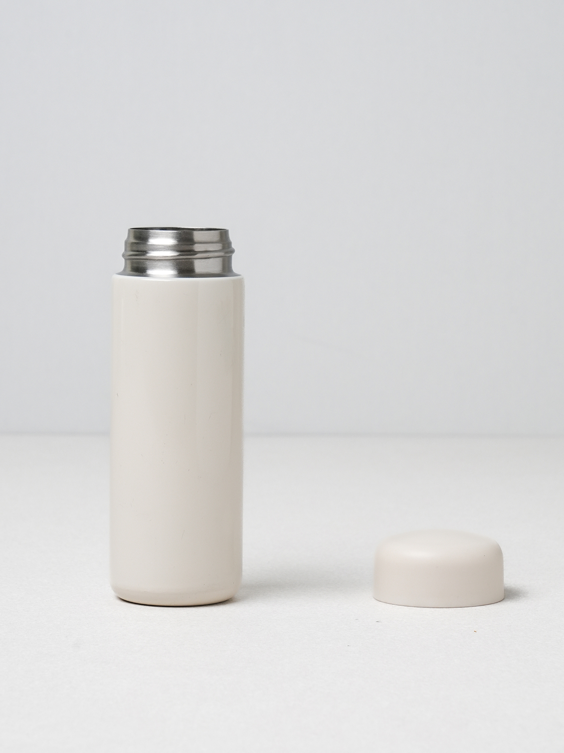 둥근 미니 텀블러 200 ml 아이보리