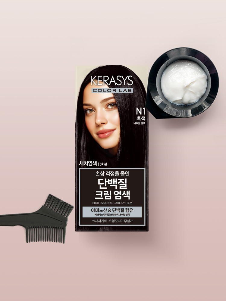 케라시스 단백질 크림 염색(내추럴블랙)