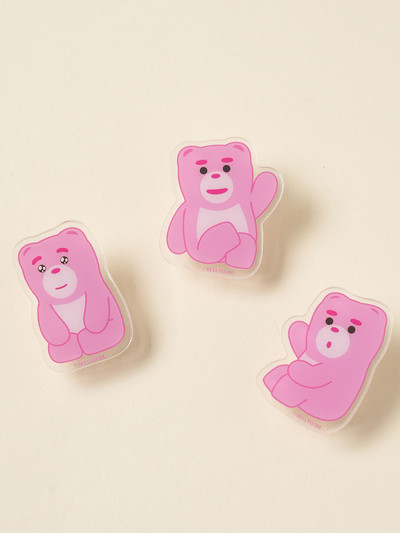 Bellygom Acrylic Shape Clip, 3 Pieces