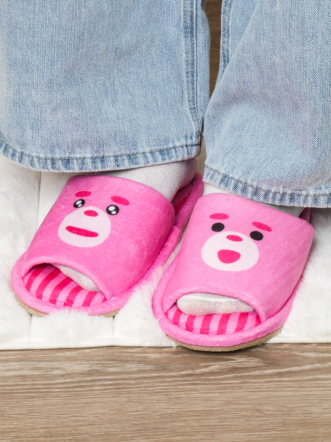 벨리곰 인쇄 거실화 230~250 mm 핑크
