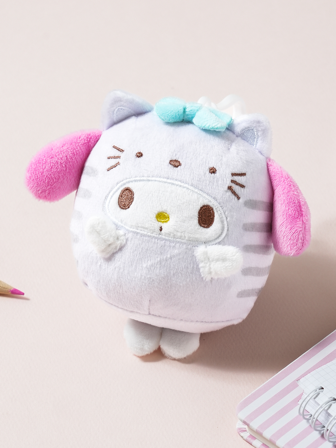 마이멜로디 고양이 탈 걸이인형