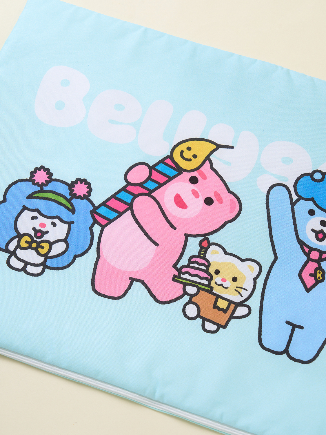 벨리곰 누빔 베개 커버 60 X 40 cm 지퍼형