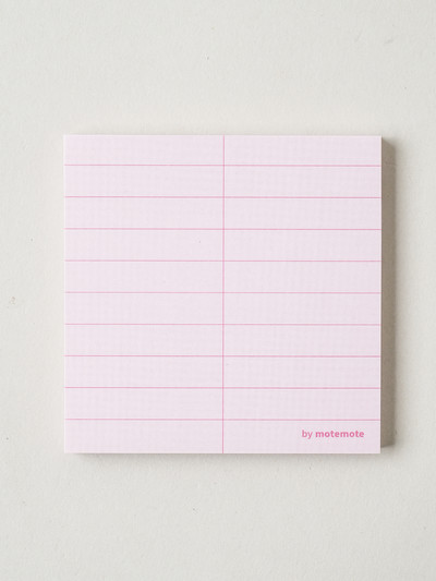 Motemoteco 2-Section Notebook Sticky Notes 70 Sheets