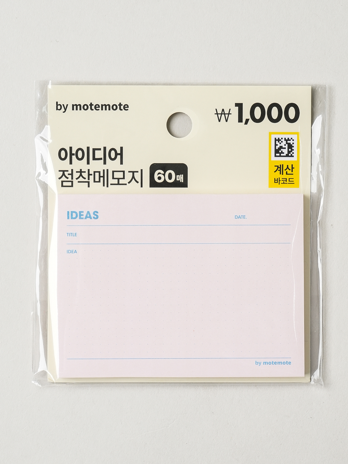 모트모트 아이디어 점착 메모지 60매입
