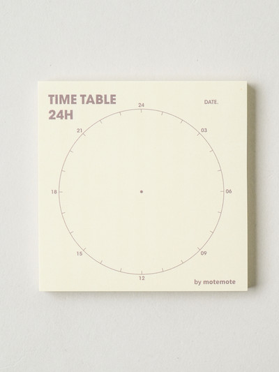 Motemoteco Time Table Sticky Notes 70 Sheets