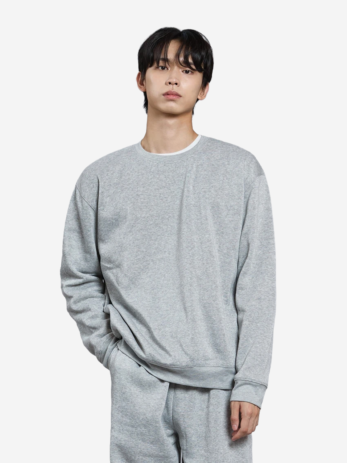Утепленный свитшот S/M/L/XL/XXL серый
