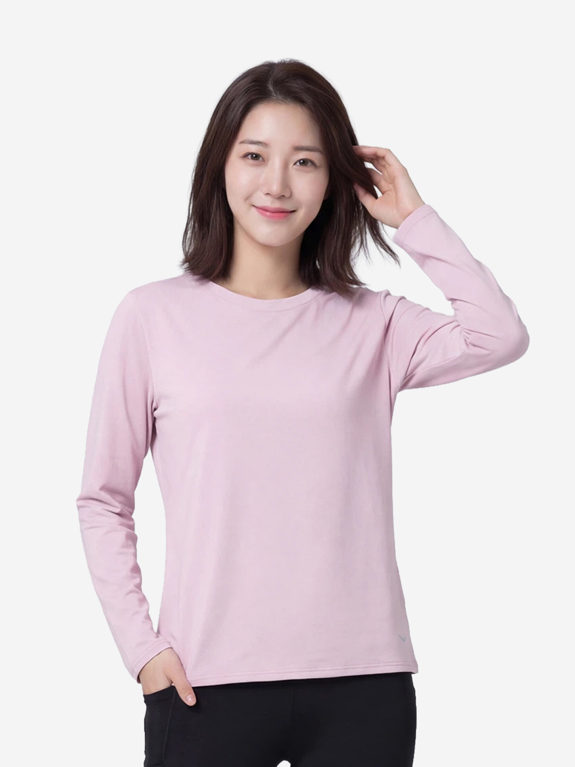소로나 긴팔 스탠다드핏 90 핑크