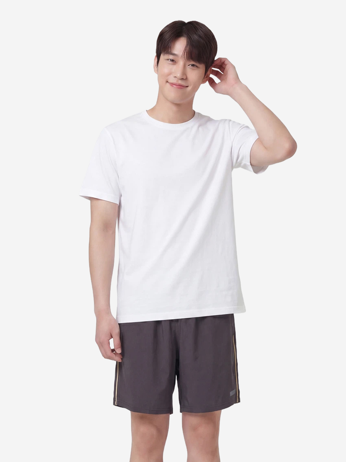 [남성] 라인 패턴 스포츠 팬츠 XL 그레이