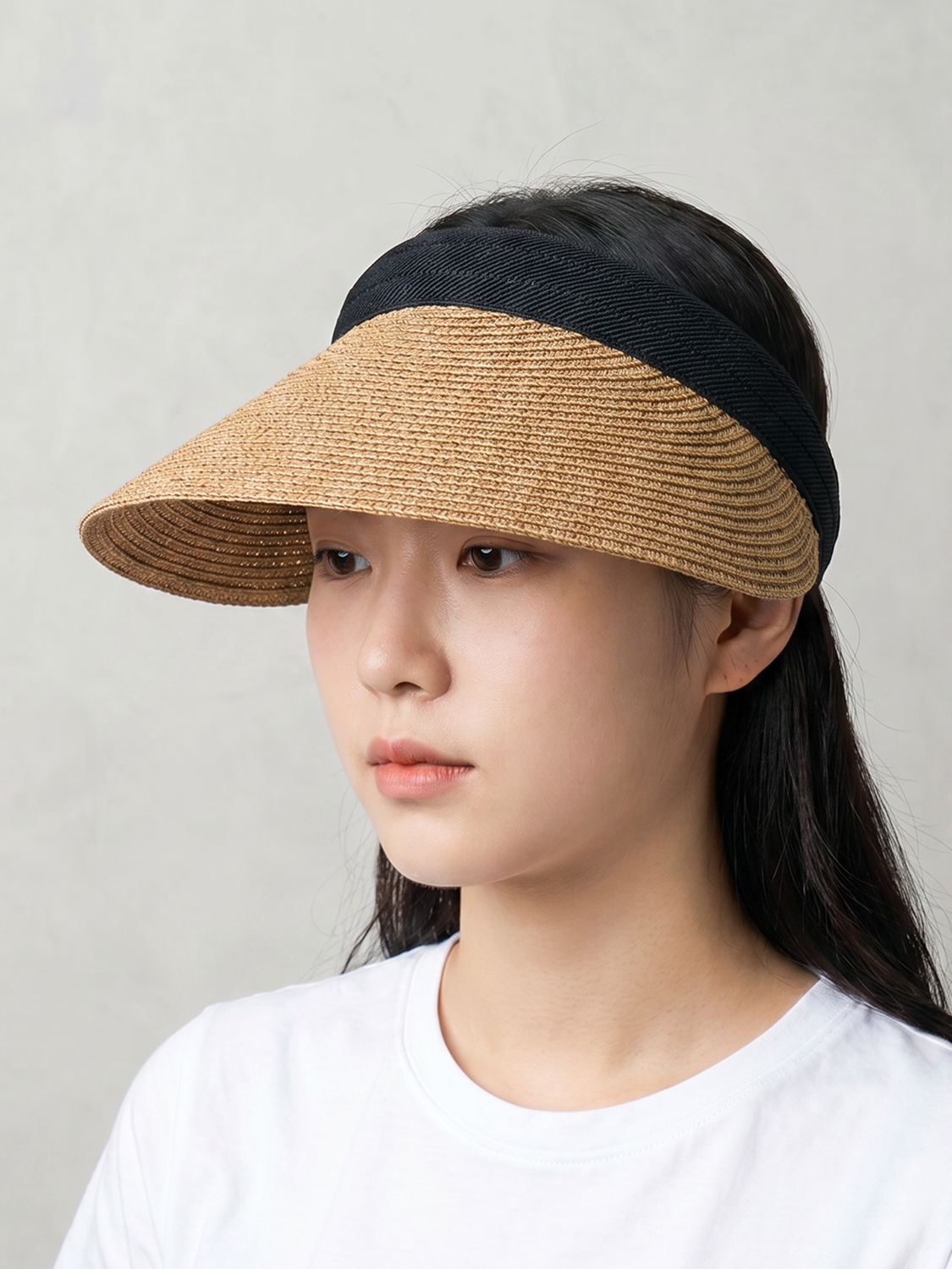 베이직 썬캡 브라운