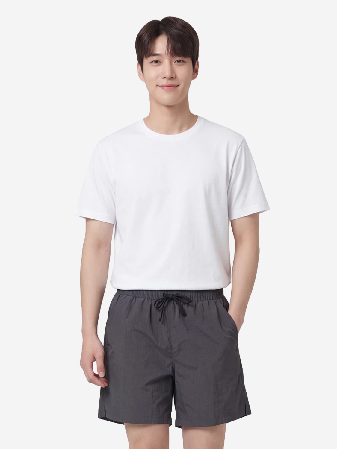 나일론 반바지 L 딥그레이