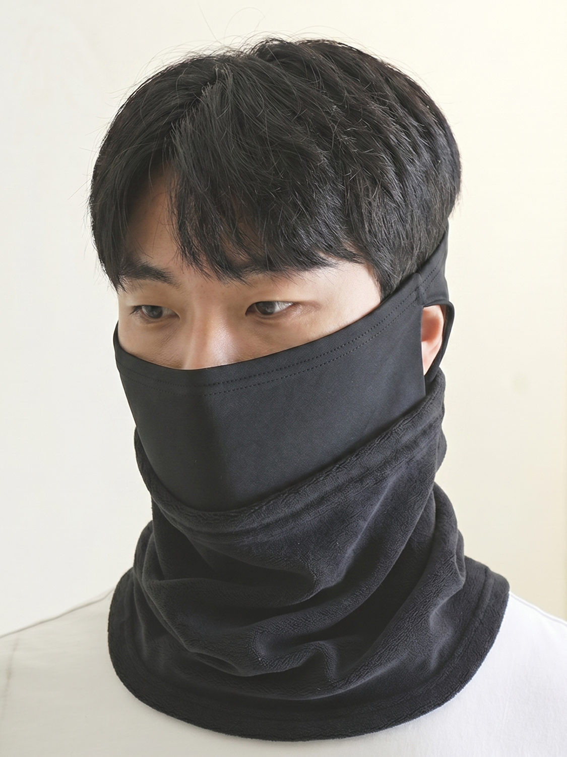슬림귀달린넥워머(28*32 cm)(블랙)