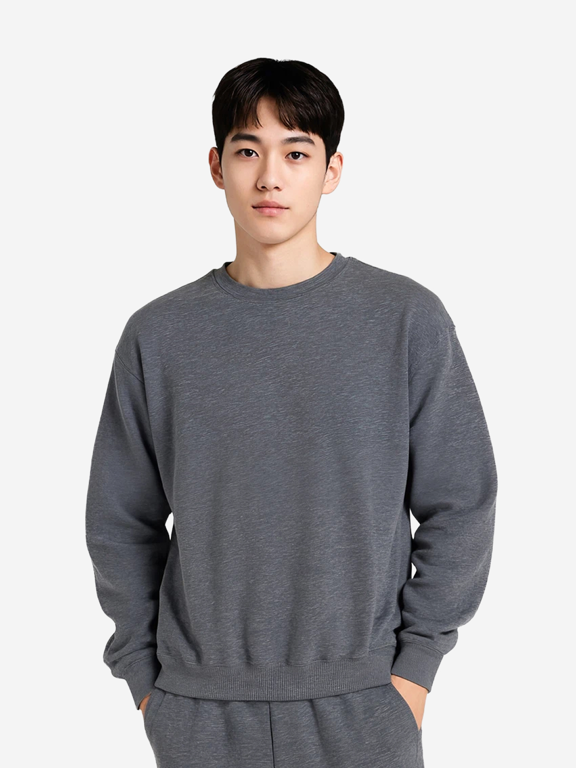 Свитшот с начесом L/XL темно-серый