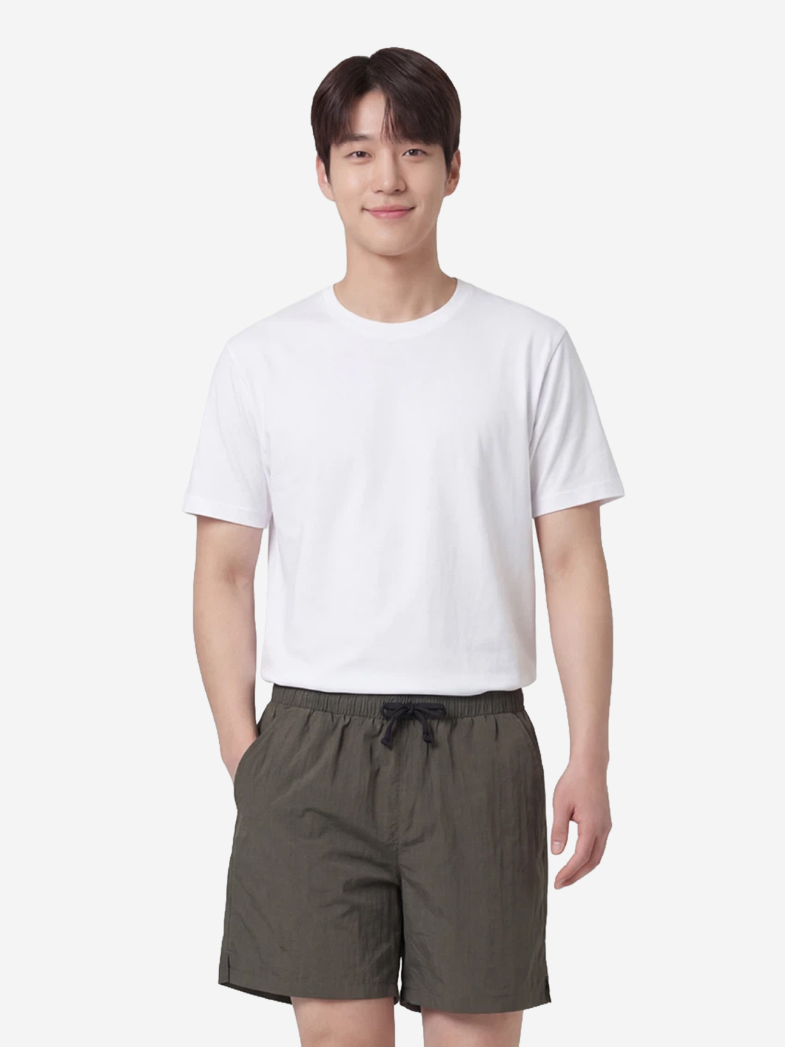 [공용] 나일론 반바지 XL 카키