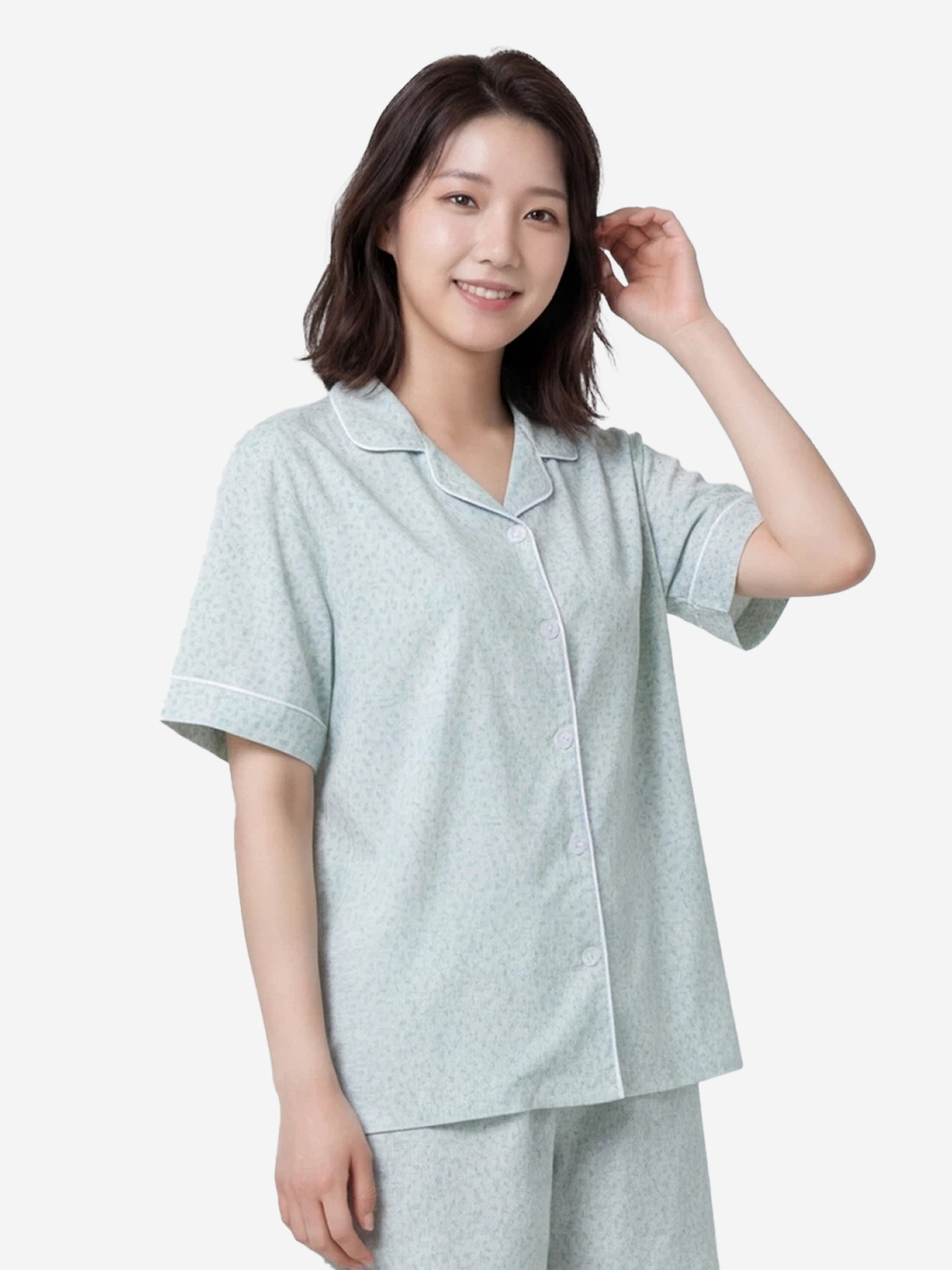 [공용] 레이온 리오셀 반팔 파자마 M 민트