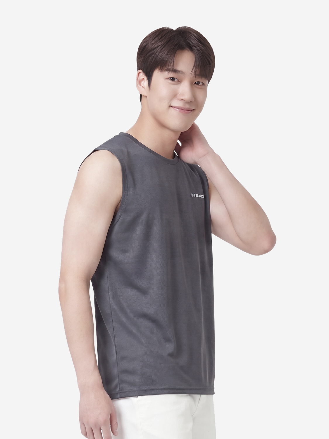 [남성] HEAD 메시 민소매 티셔츠 M