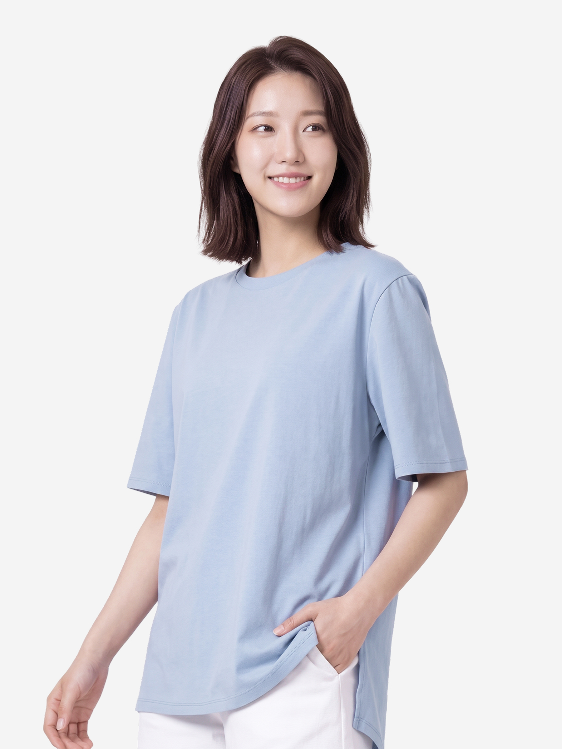 [UV 최대 96% 차단] 여성 소로나 오버핏 반팔 티 L 소라