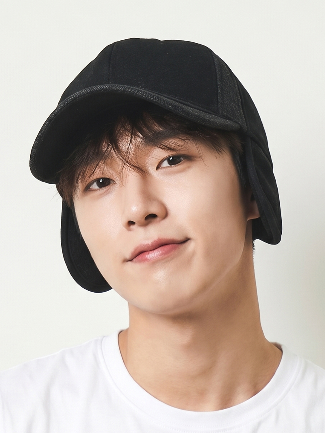 귀달이 모직 캡 모자