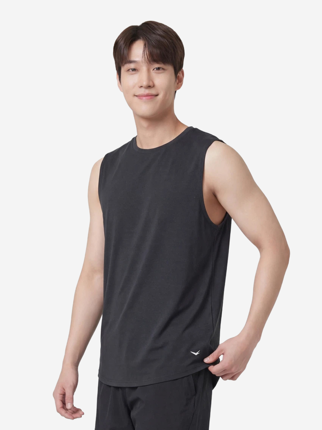 [UV 최대 97% 차단] 남성 소로나 민소매 티셔츠 M/L/XL 블랙