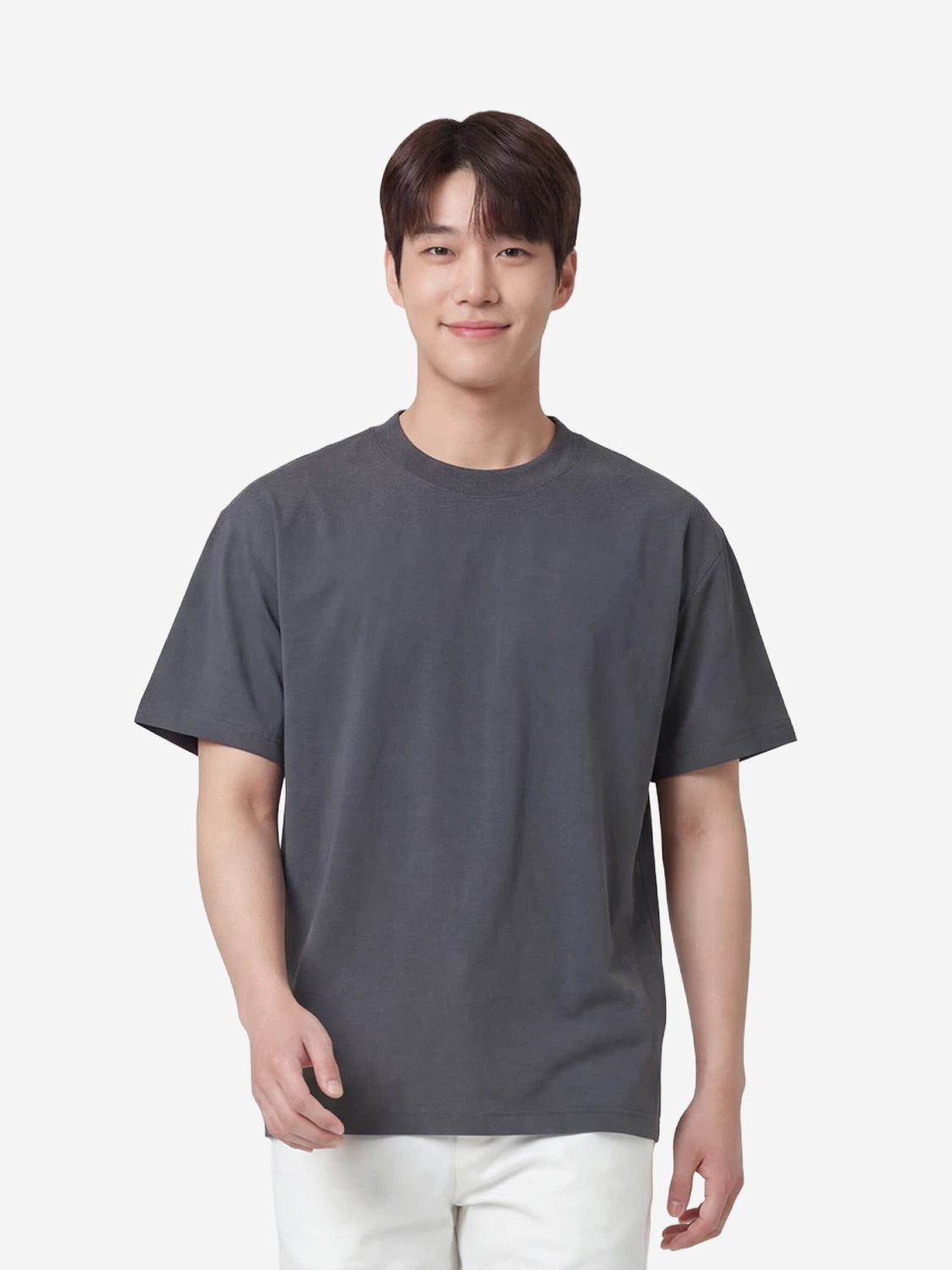 라이트 루즈핏 반팔티 L 그레이