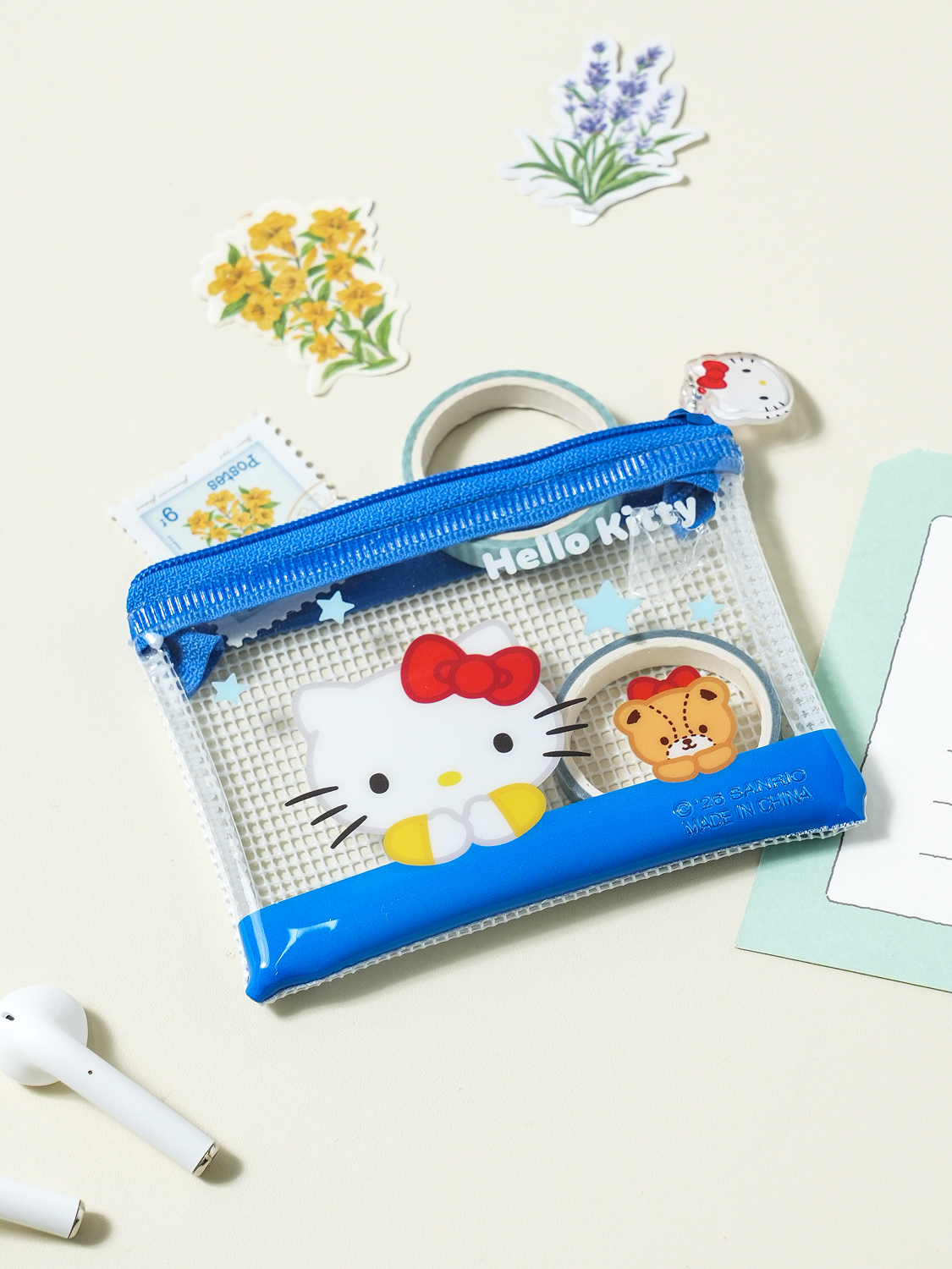 [7/24 OPEN] Плоский чехол Hello Kitty S синий