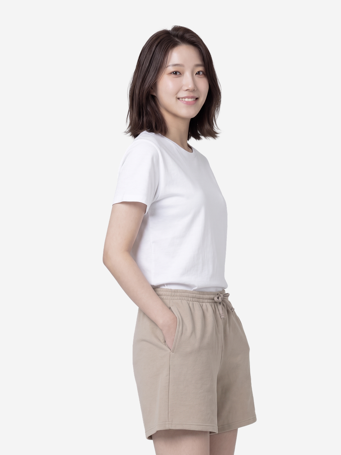 [UV 최대 98% 차단] 여성 소로나 반바지 M 베이지