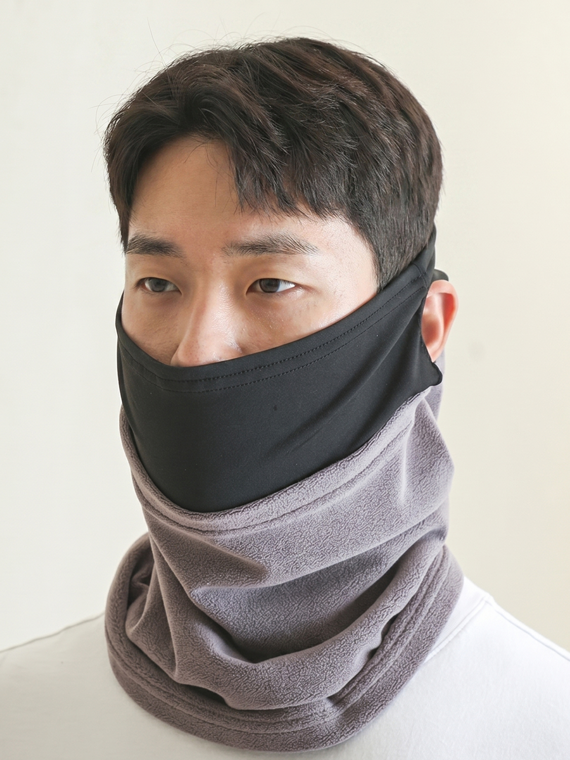 슬림귀달린넥워머(28*32 cm)(베이지)