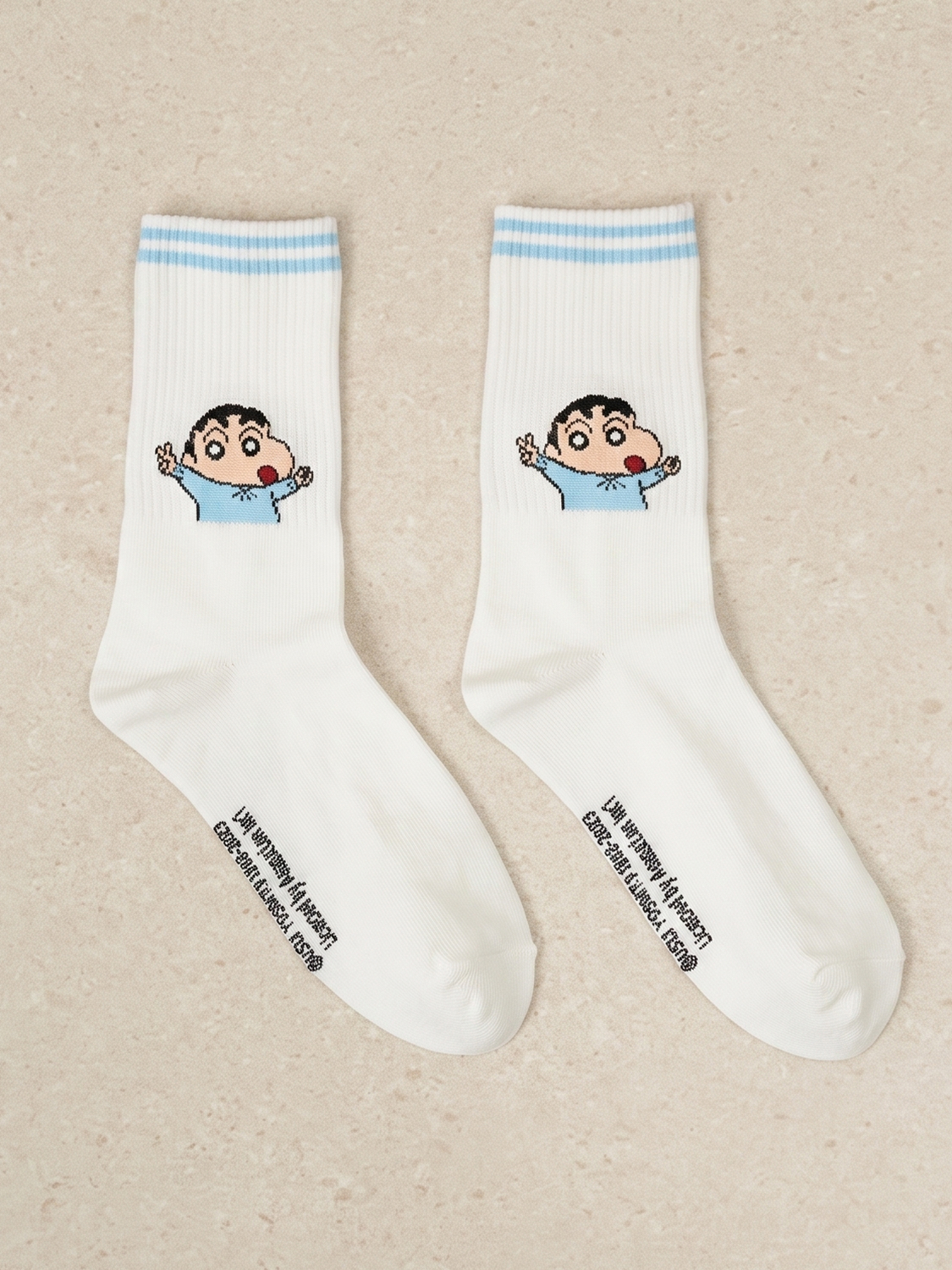 짱구 여성 골지 양말