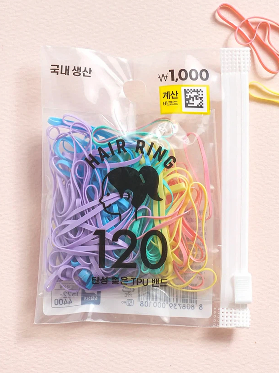 파스텔 톤 컬러 TPU 밴드 120개입