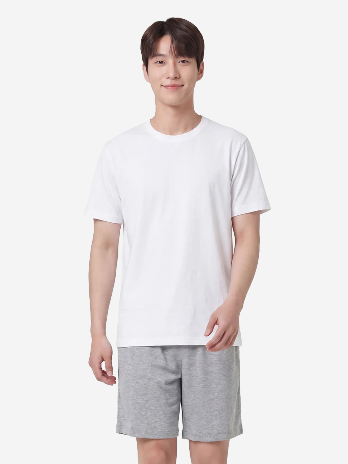 레이온 혼방 라운지 5부 팬츠 S/M/L 그레이