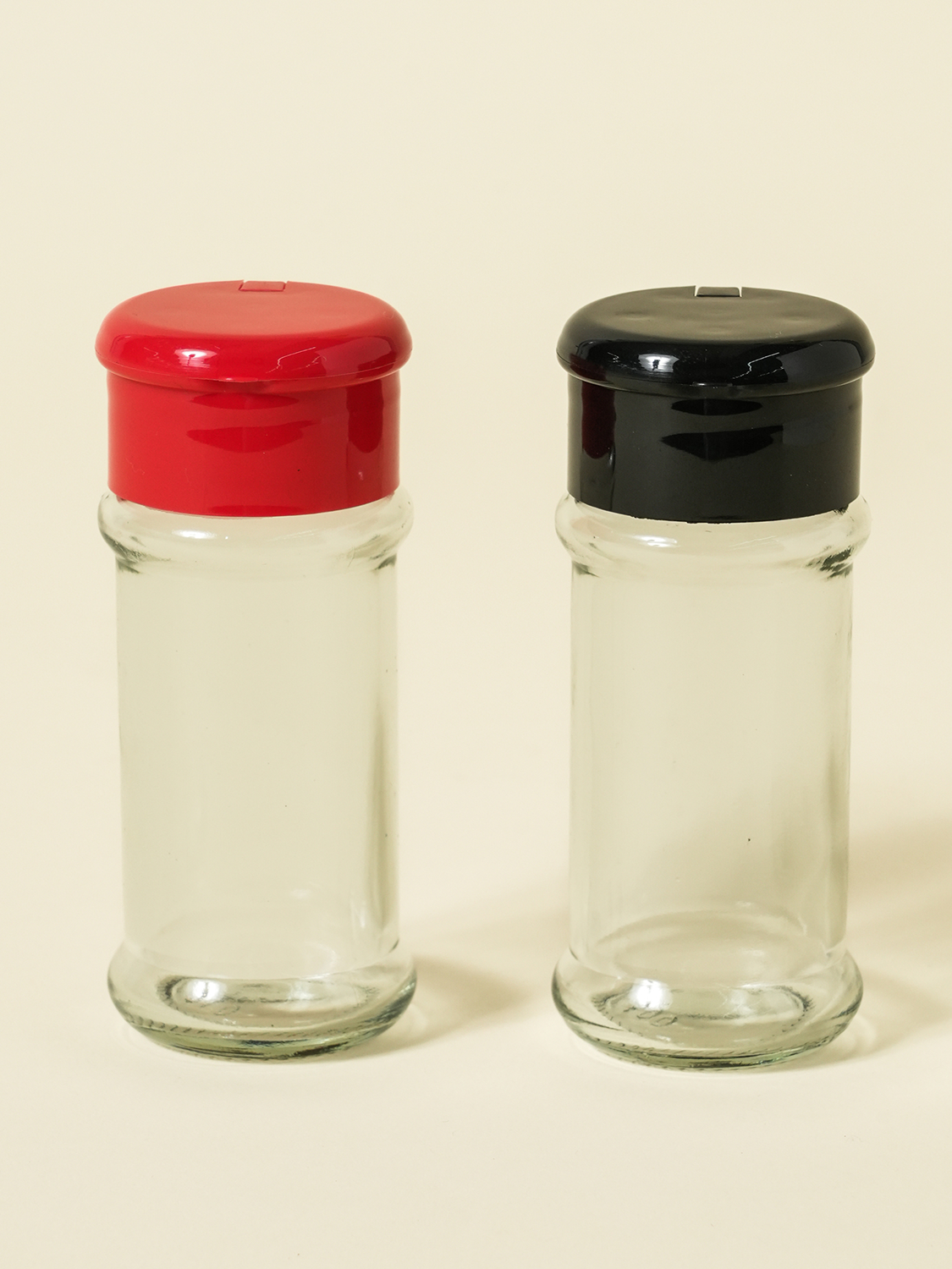 원형 유리 조미료 통 70 ml 2개입
