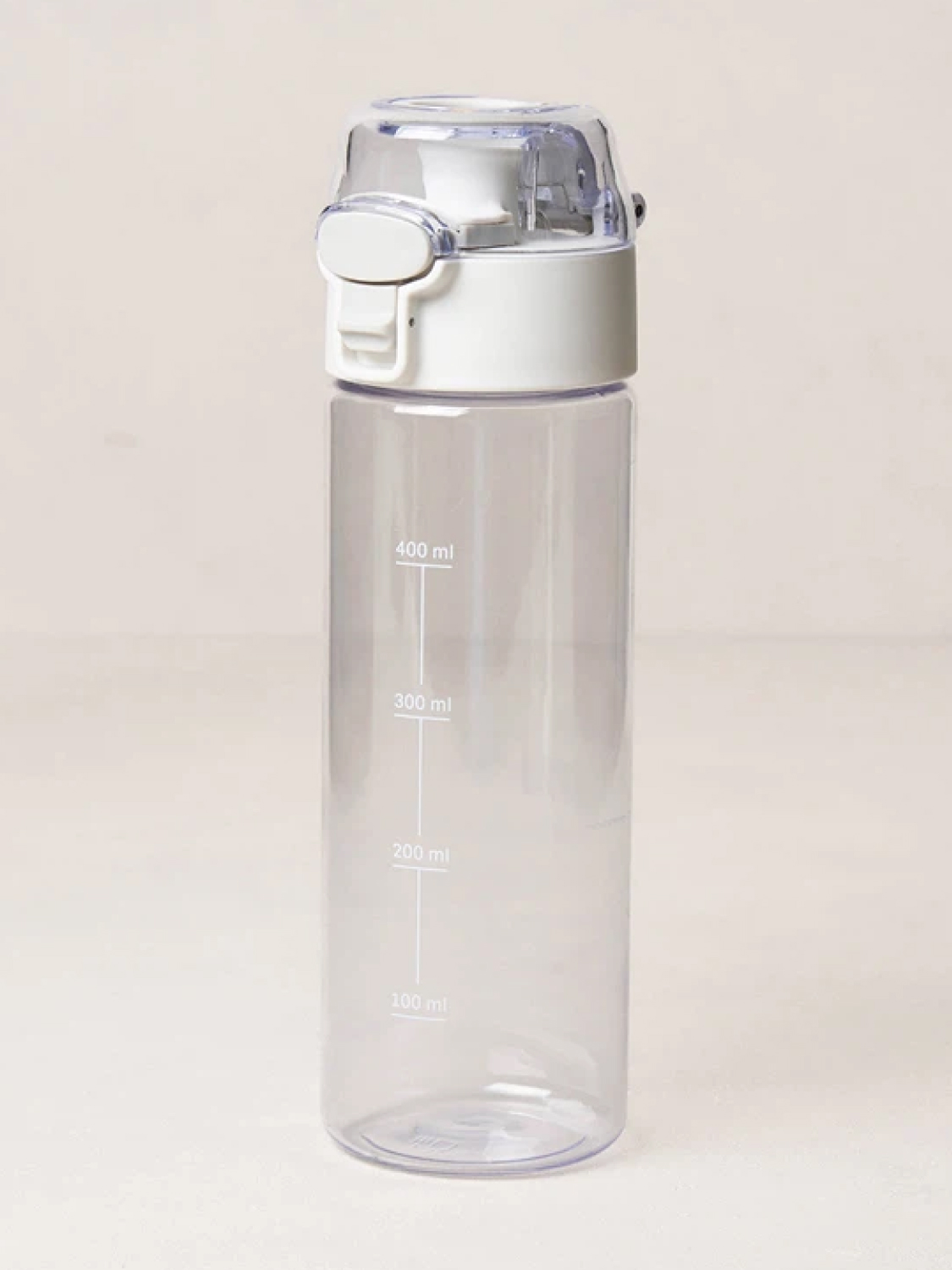 잠금 슬라이드 원터치 물병 550 ml 화이트