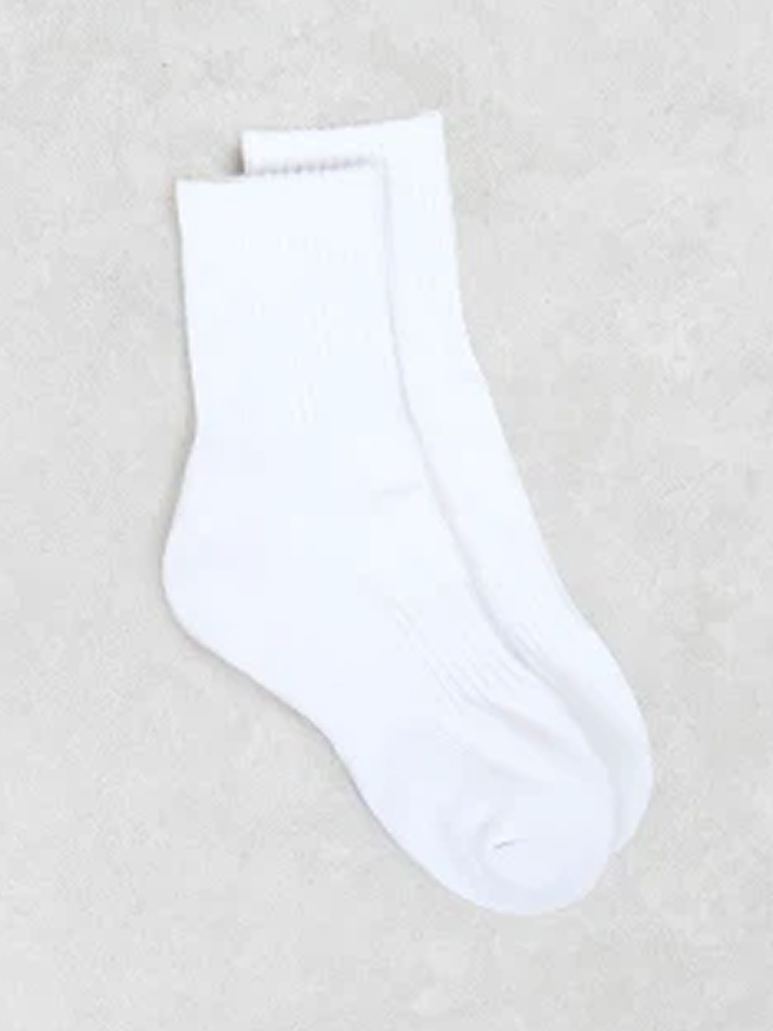 여성용 무지 크루 양말