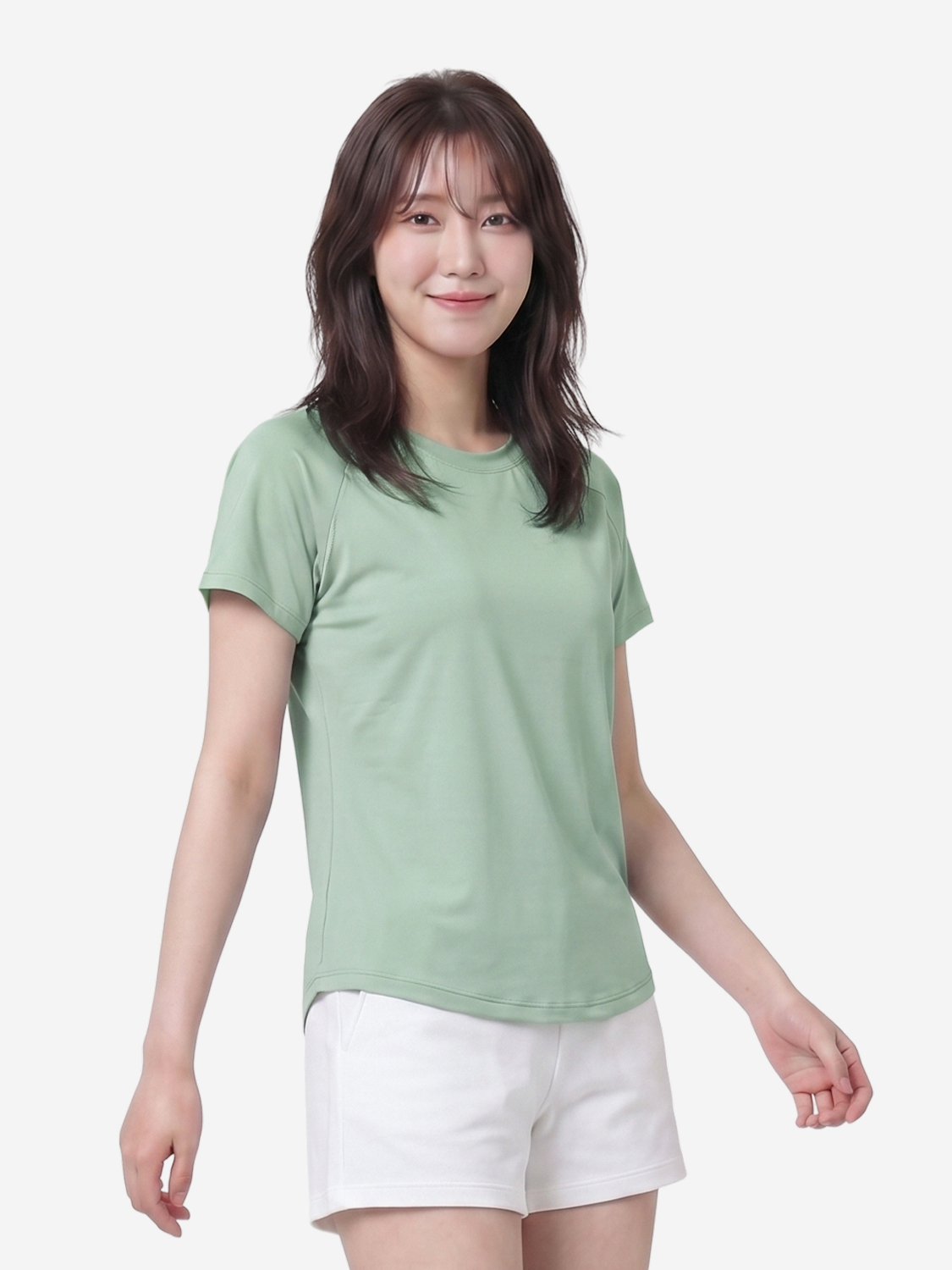 루즈핏 숏 슬리브 M 그린