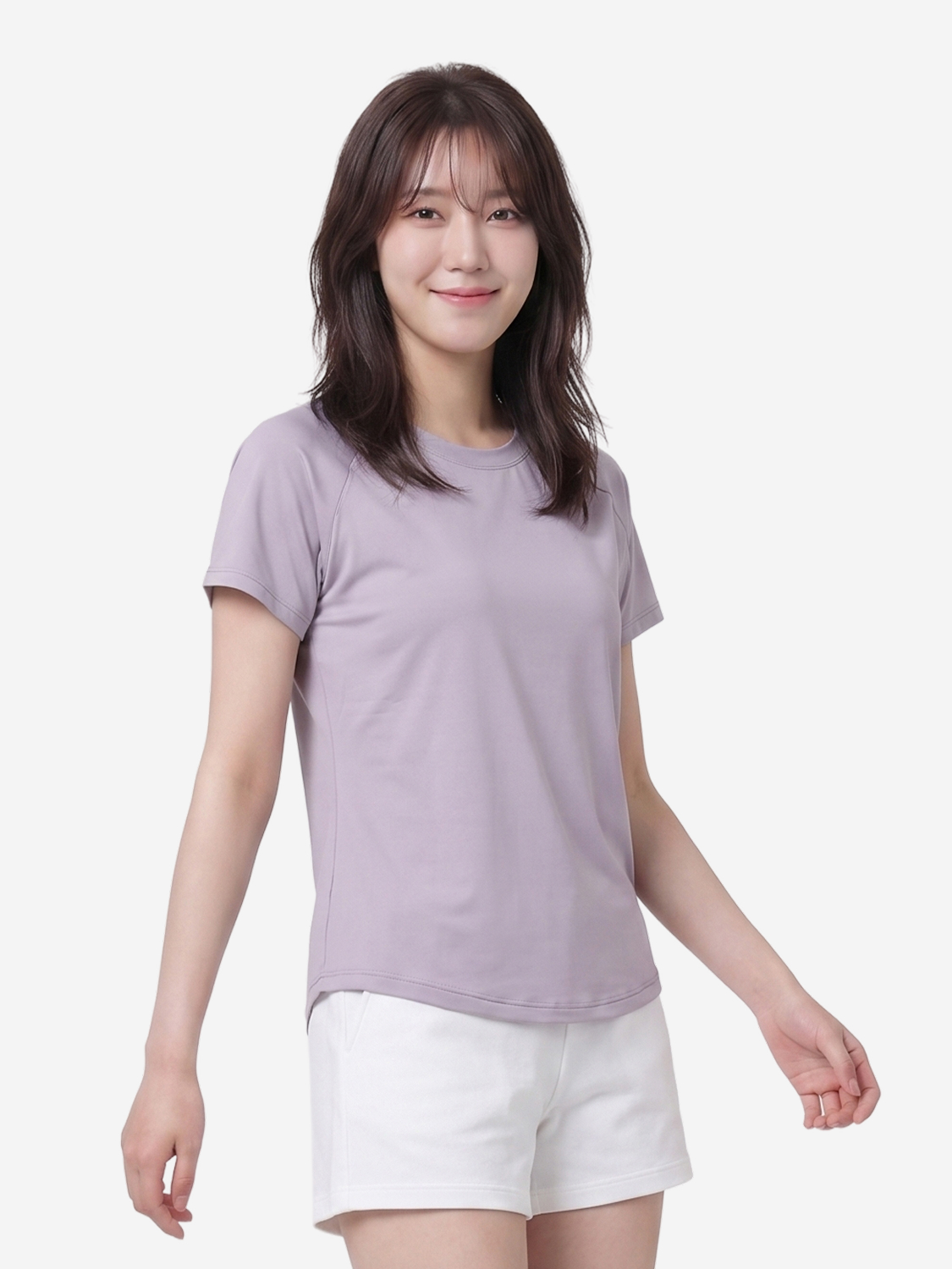 루즈핏 숏 슬리브 S 퍼플