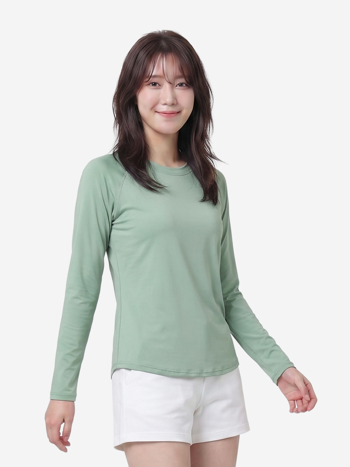 루즈핏 롱 슬리브 M 그린