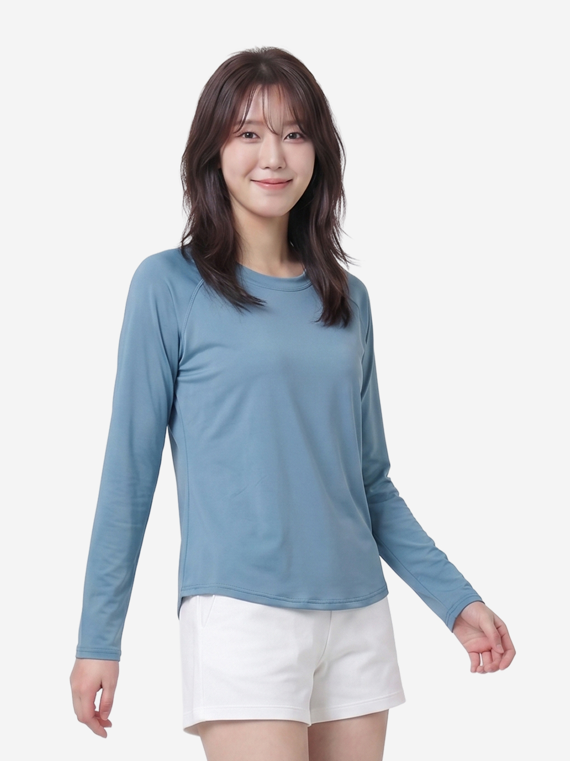 루즈핏 롱 슬리브 L 블루