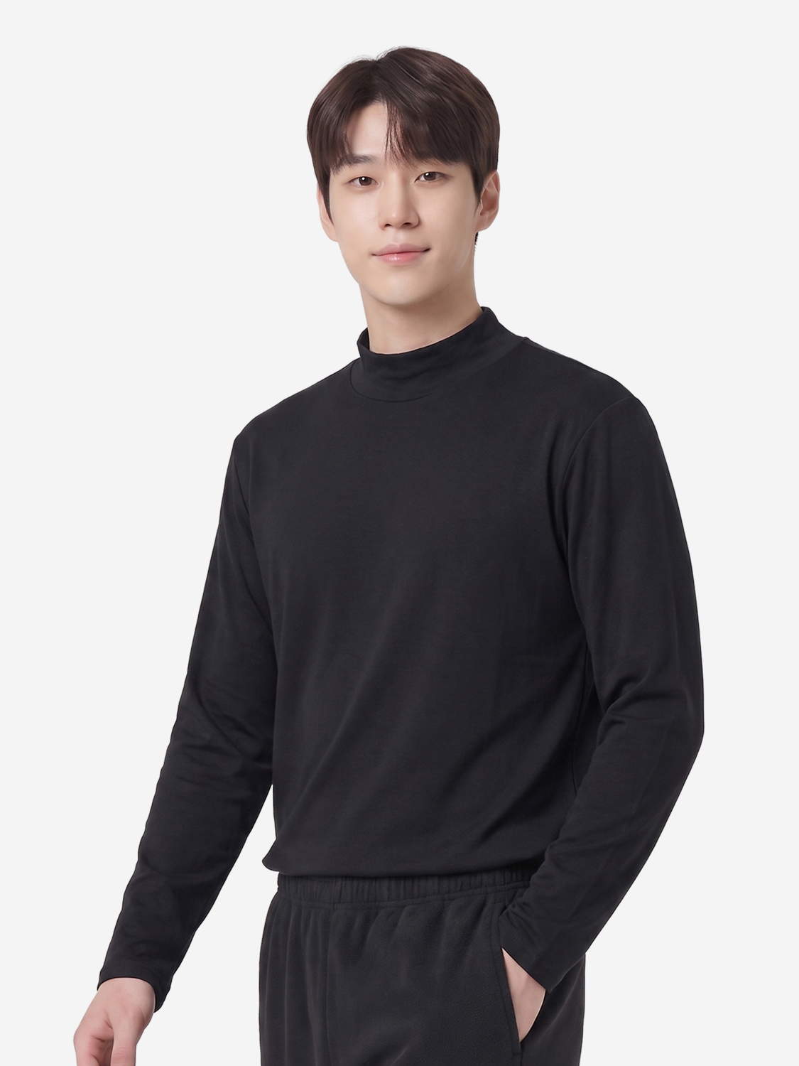 이지웜 남성용 터틀넥 긴팔 M