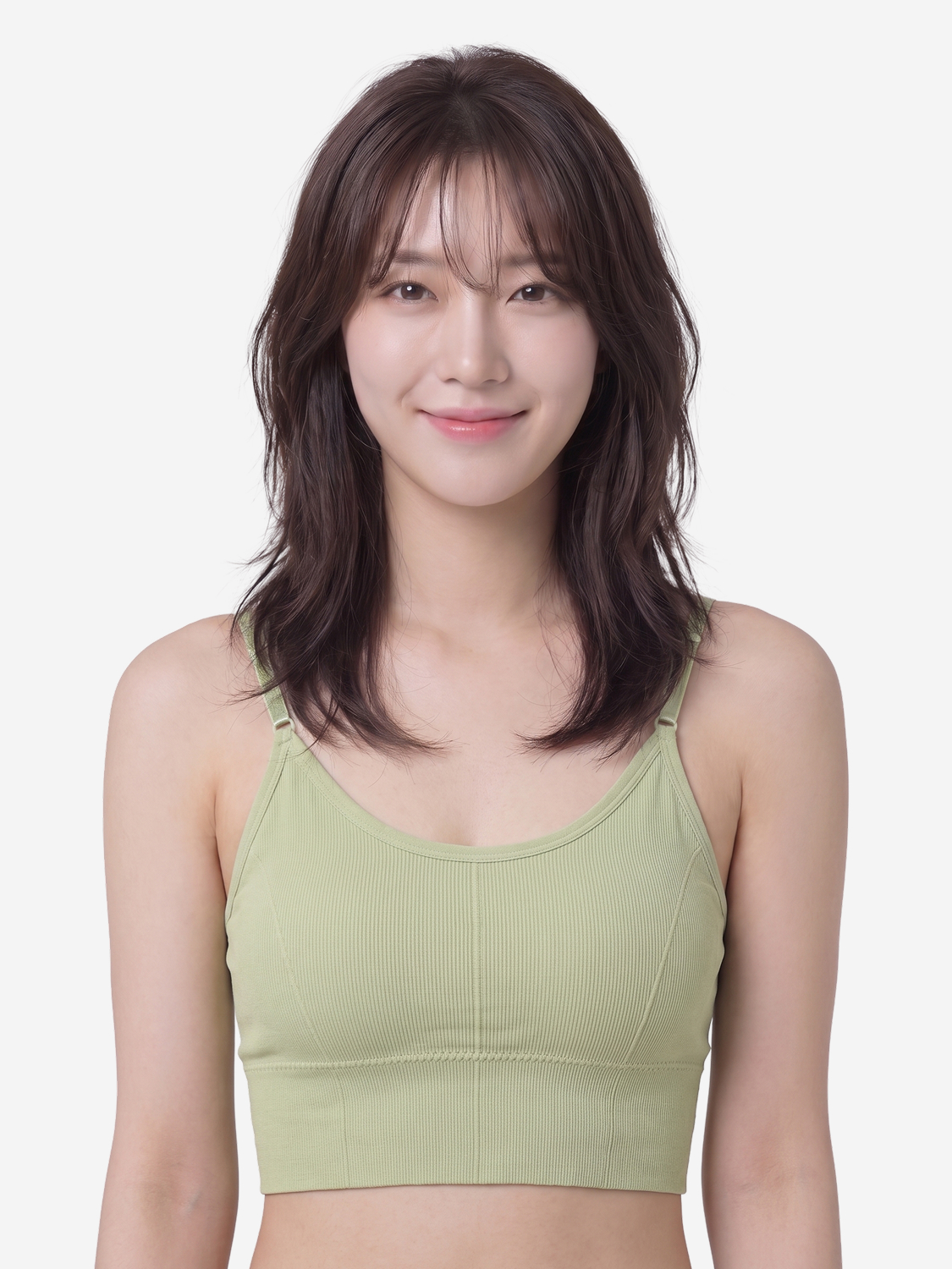 여성 스포츠 브라탑 M/L 그린