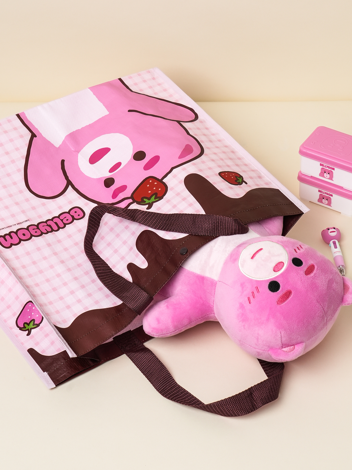 벨리곰 스트로베리 타포린 백