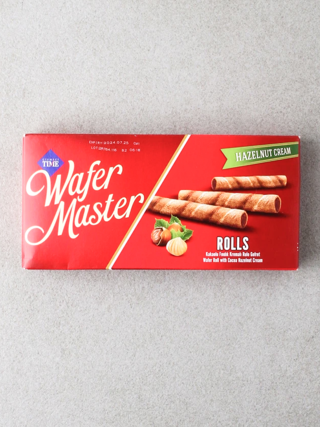Вафельные трубочки Wafer Master ореховый крем 65 г