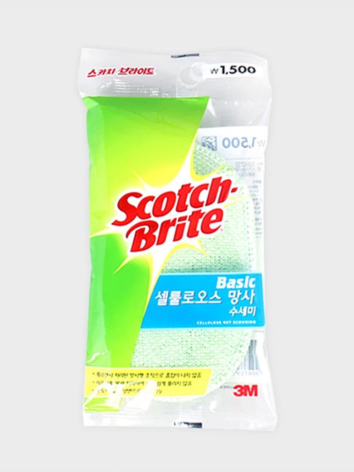 3M 스카치브라이트 베이직 셀룰로오스 망사 수세미