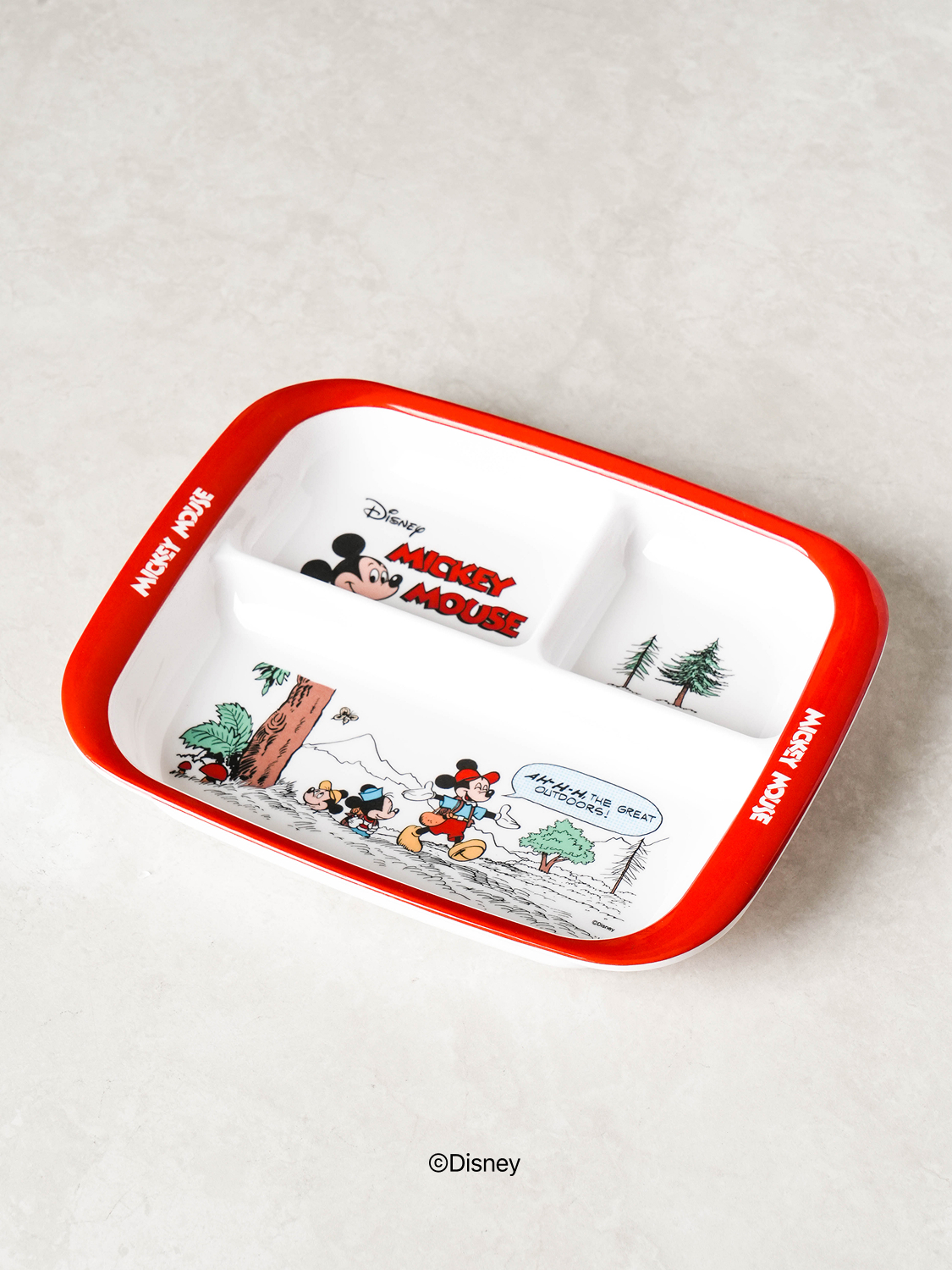 Детская секционная тарелка Disney Mickey Minnie