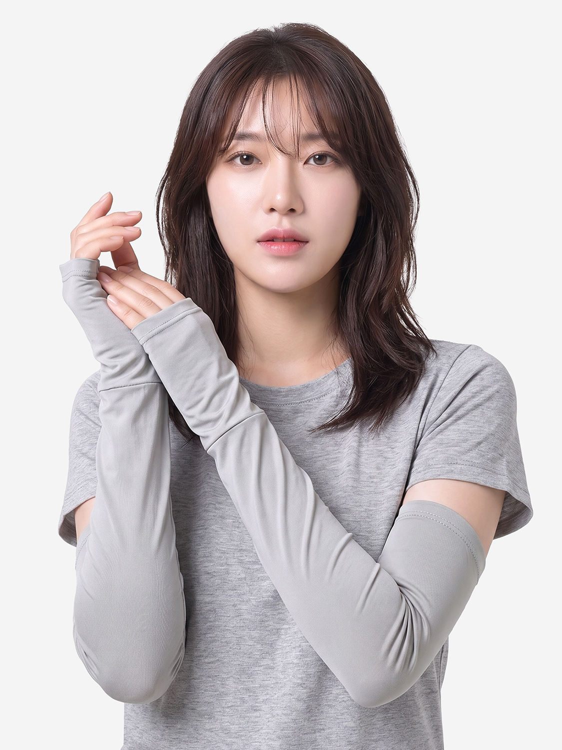 [UV 최대 99% 차단] 루즈핏 자외선 차단 토시 그레이