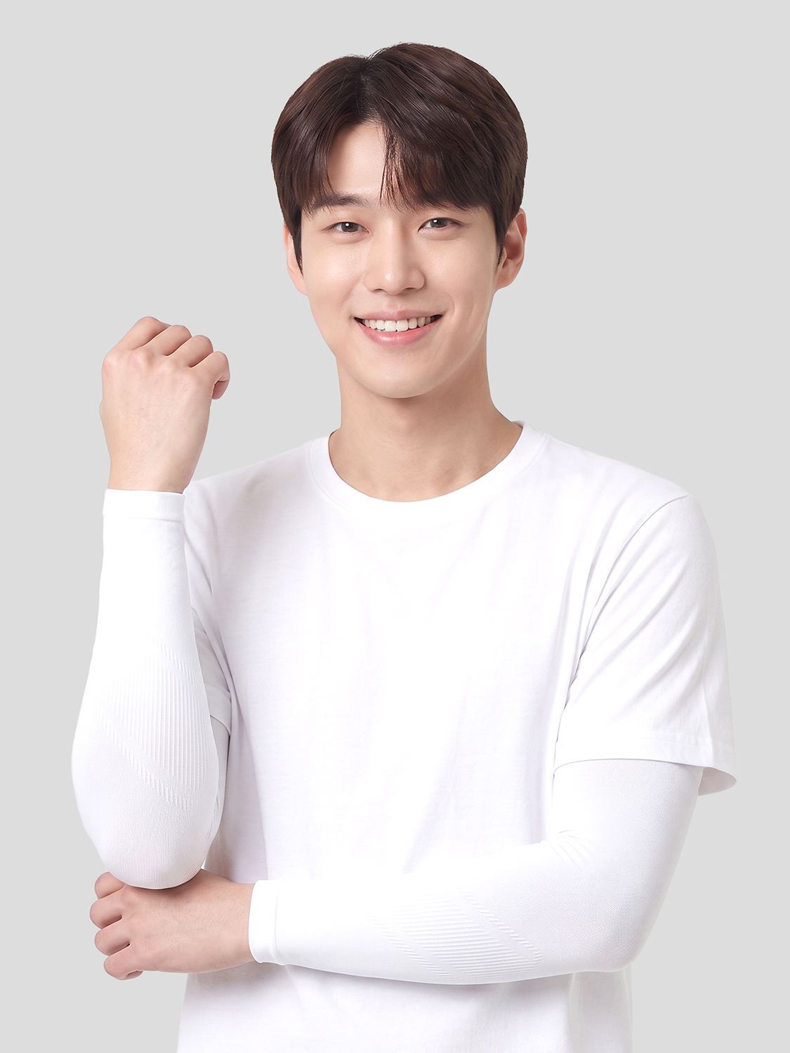 [UV 최대 96% 차단] 자외선 차단 쿨 토시 여성 화이트