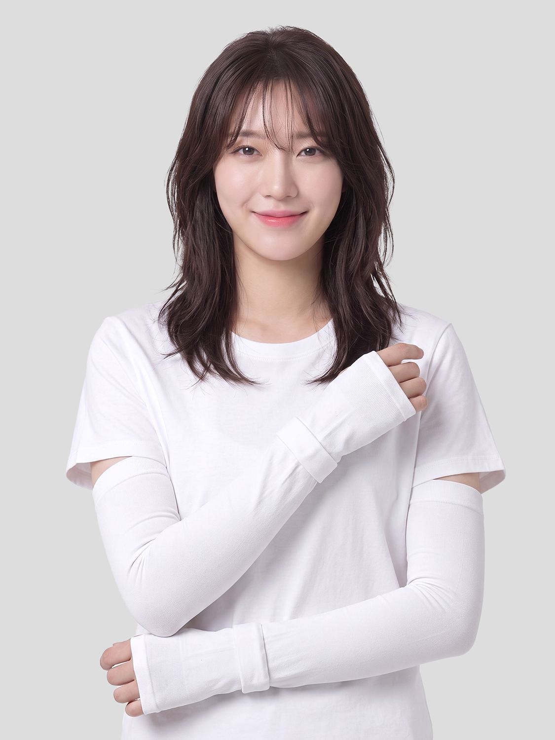 [UV 최대 99% 차단] 자외선 손등 커버 토시 화이트