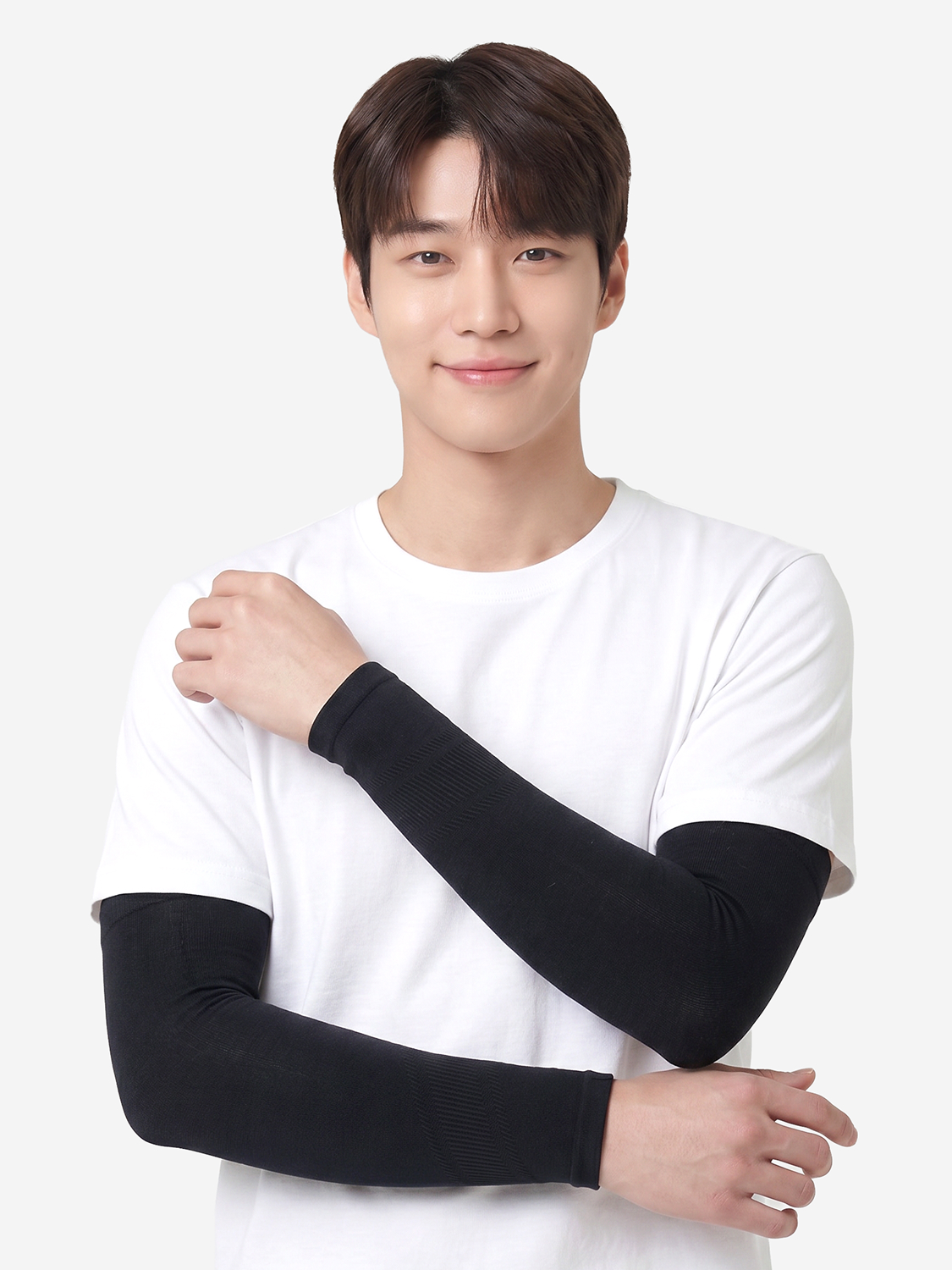 [UV 최대 99% 차단] 자외선 차단 쿨 토시 남성용 블랙