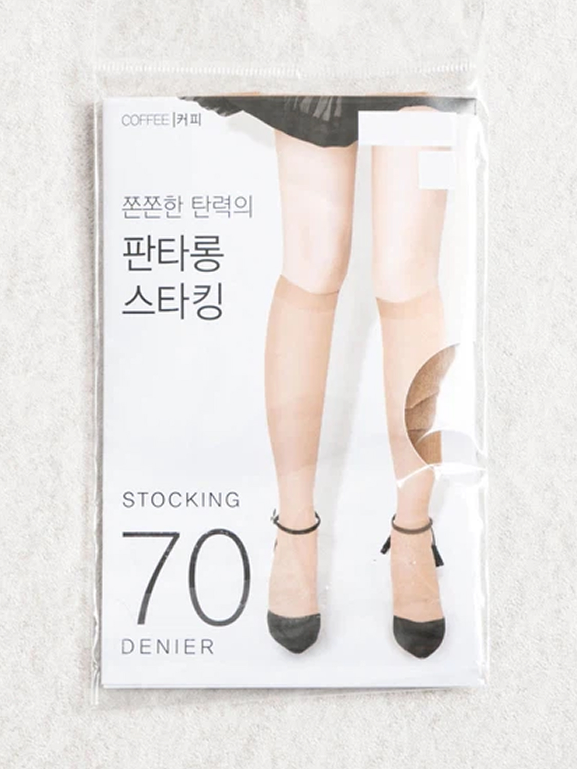 울 판타롱 스타킹 커피