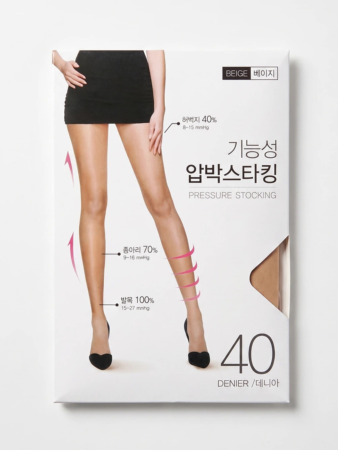 압박 팬티스타킹 40D 베이지