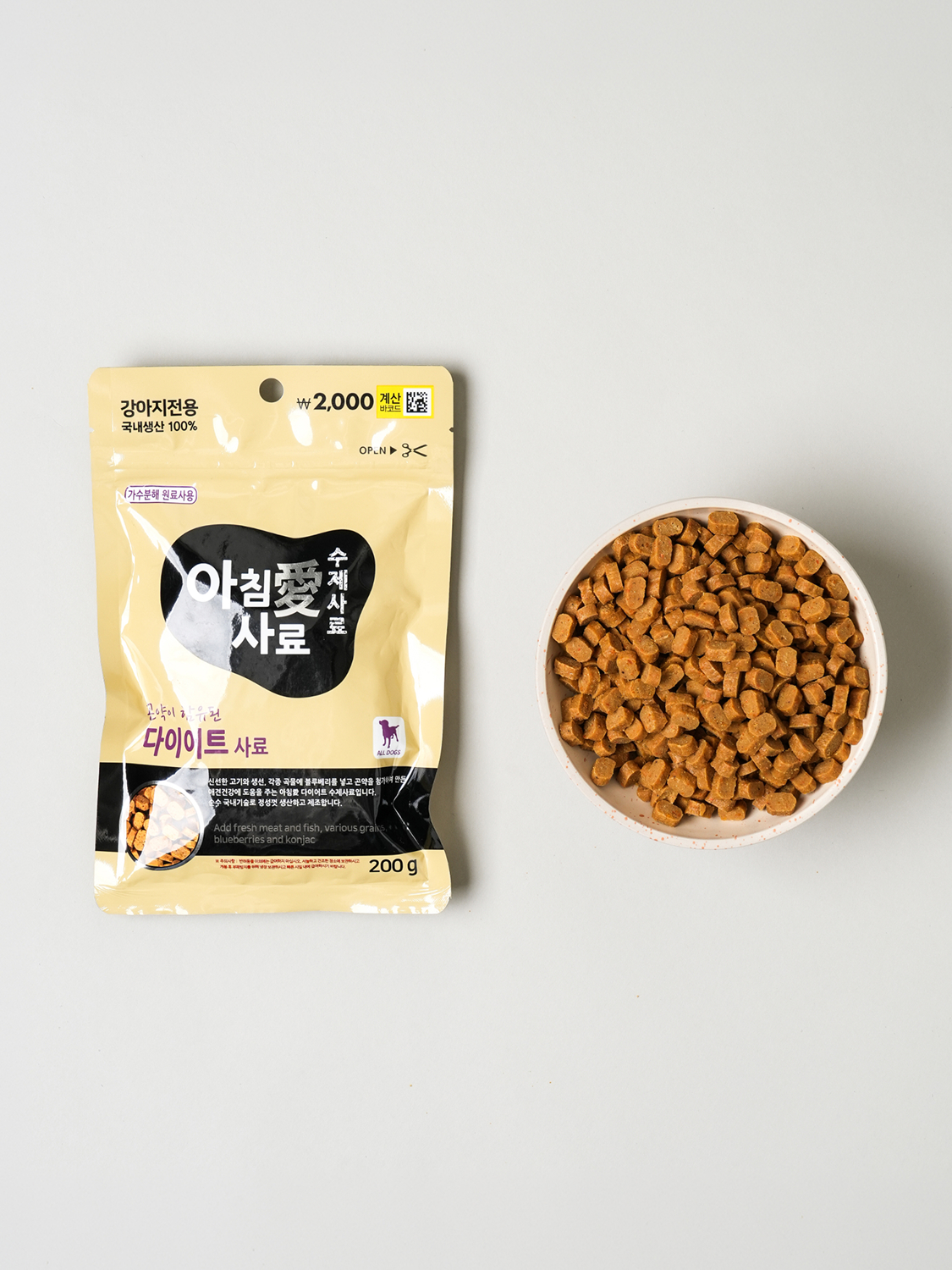 아침애 사료 200 g 곤약다이어트